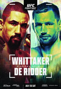 UFC on ABC: Whittaker vs. de Ridder poster