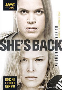UFC 207: Nunes vs. Rousey poster