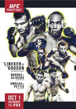 UFC Fight Night: Lineker vs. Dodson poster