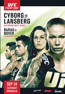 UFC Fight Night: Cyborg vs. Länsberg poster