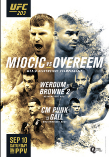 UFC 203: Miocic vs. Overeem poster