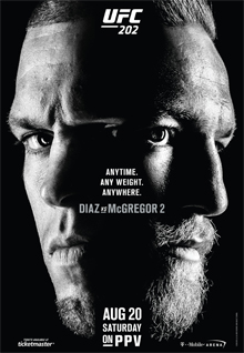 UFC 202: Diaz vs. McGregor 2 poster