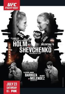 UFC on Fox: Holm vs. Shevchenko poster
