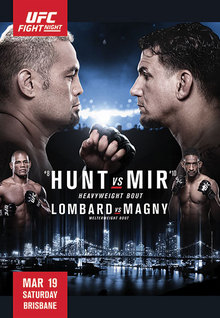 UFC Fight Night: Hunt vs. Mir poster