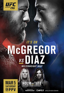 UFC 196: McGregor vs. Diaz poster