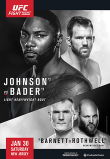 UFC on Fox: Johnson vs. Bader poster