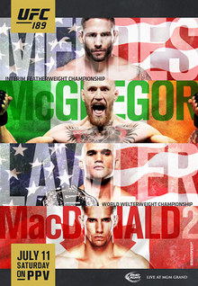 UFC 189: Mendes vs. McGregor poster