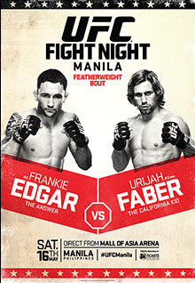 UFC Fight Night: Edgar vs. Faber poster