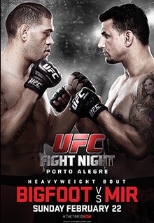 UFC Fight Night: Bigfoot vs. Mir poster