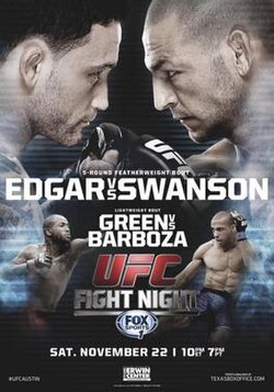 UFC Fight Night: Edgar vs. Swanson poster