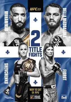 UFC 315: Muhammad vs. Della Maddalena poster