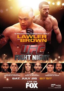 UFC on Fox: Lawler vs. Brown poster