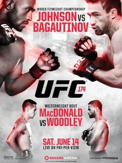UFC 174: Johnson vs. Bagautinov poster