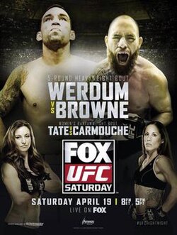UFC on Fox: Werdum vs. Browne poster