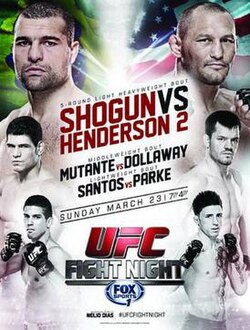 UFC Fight Night: Shogun vs. Henderson 2 poster