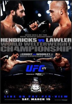 UFC 171: Hendricks vs. Lawler poster