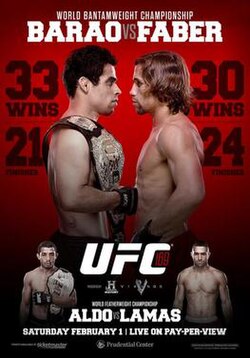 UFC 169: Barão vs. Faber 2 poster