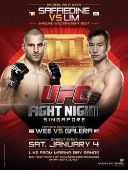 UFC Fight Night: Saffiedine vs. Lim poster