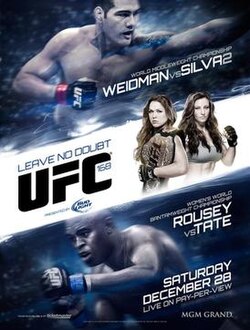 UFC 168: Weidman vs. Silva 2 poster