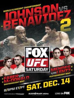 UFC on Fox: Johnson vs. Benavidez 2 poster