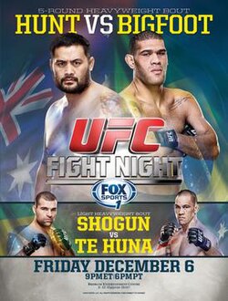 UFC Fight Night: Hunt vs. Bigfoot poster