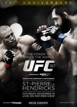UFC 167: St-Pierre vs. Hendricks poster