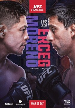 UFC on ESPN: Moreno vs. Erceg poster
