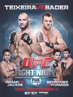 UFC Fight Night: Teixeira vs. Bader poster