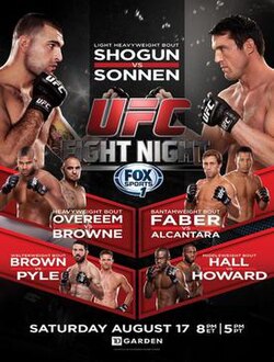 UFC Fight Night: Shogun vs. Sonnen poster