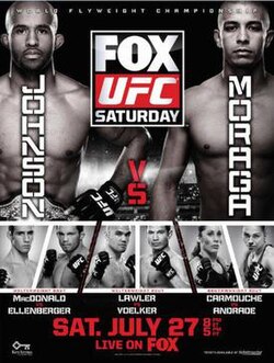 UFC on Fox: Johnson vs. Moraga poster