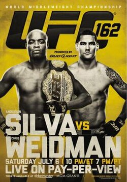 UFC 162: Silva vs. Weidman poster