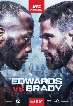 UFC Fight Night: Edwards vs. Brady poster