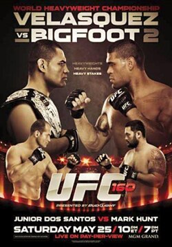 UFC 160: Velasquez vs. Bigfoot 2 poster