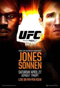 UFC 159: Jones vs. Sonnen poster