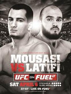 UFC on Fuel TV: Mousasi vs. Latifi poster