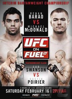 UFC on Fuel TV: Barão vs. McDonald poster