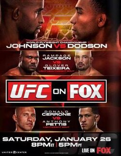 UFC on Fox: Johnson vs. Dodson poster
