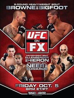 UFC on FX: Browne vs. Bigfoot poster
