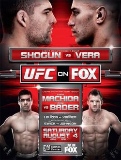 UFC on Fox: Shogun vs. Vera poster