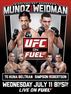 UFC on Fuel TV: Muñoz vs. Weidman poster