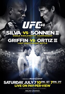 UFC 148: Silva vs. Sonnen II poster