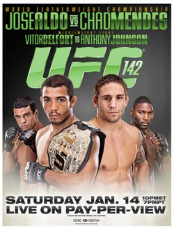 UFC 142: Aldo vs. Mendes poster