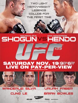 UFC 139: Shogun vs. Henderson poster