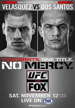 UFC on Fox: Velasquez vs. dos Santos poster