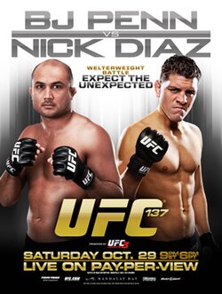 UFC 137: Penn vs. Diaz poster