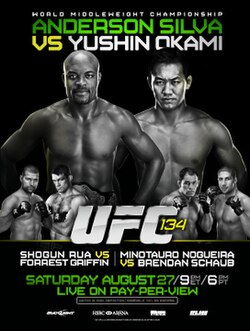 UFC 134: Silva vs. Okami poster