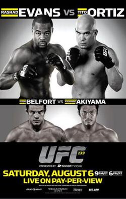 UFC 133: Evans vs. Ortiz poster