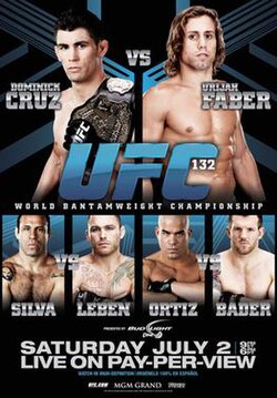UFC 132: Cruz vs. Faber poster
