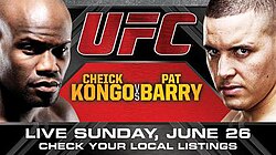 UFC Live: Kongo vs. Barry poster