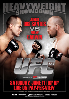 UFC 131: dos Santos vs. Carwin poster